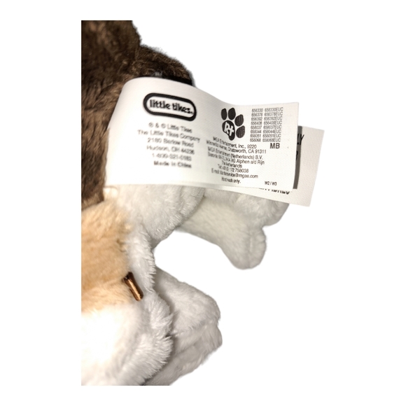 Little Tikes Plush Stuffed Corgie Puppy Dog Brown Tan Green Eyes - Picture 5 of 6